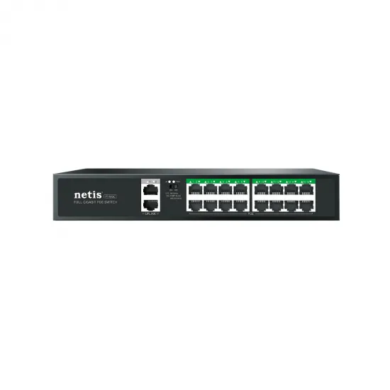 Netis Switch P116GC 16 GE POE+2GE Uplink POE Switch