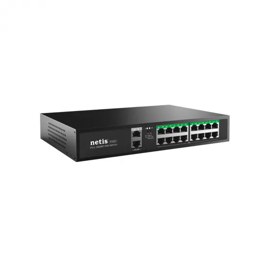 Netis Switch P116GC 16 GE POE+2GE Uplink POE Switch